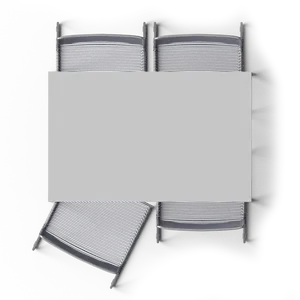 Blank Canvason Easel Top View PNG Image