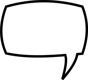 Blank Comic Speech Bubble PNG Image