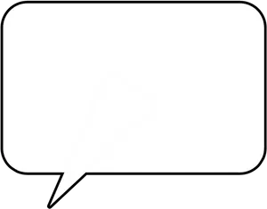 Blank Comic Speech Bubble PNG Image