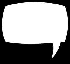 Blank Comic Speech Bubble PNG with transparent background