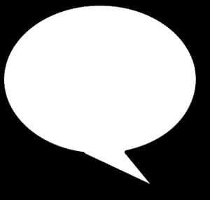 Blank Comic Speech Bubble PNG image with transparent background