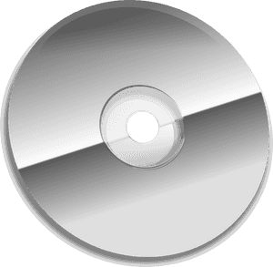 Blank D V D Disc PNG image with transparent background