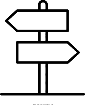 Blank Direction Signs Vector PNG image with transparent background