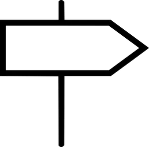 Blank_ Directional_ Signpost.png PNG Image