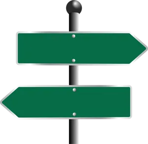 Blank_ Directional_ Signposts PNG Image