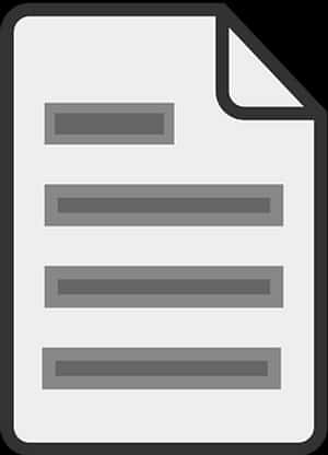 Blank Document Icon PNG