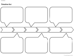 Blank Educational Timeline Template PNG image with transparent background