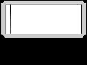 Clip Art Black And - Blank Black Ticket Png, Transparent Png PNG
