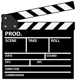 Blank Film Clapperboard PNG Image