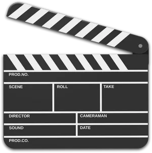 Blank Film Clapperboard PNG Image