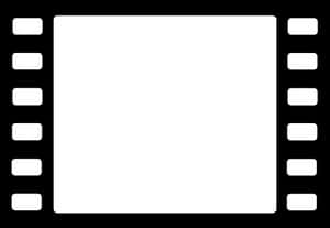 Blank Film Frame Template PNG image with transparent background