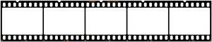 Blank Filmstrip Template PNG Image