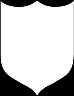 Blank Heraldic Shield Vector PNG image with transparent background