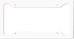 Blank License Plate Template PNG Image