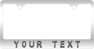 Blank License Plate Template PNG Image