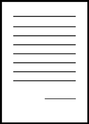 Blank Lined Notebook Paper PNG Image