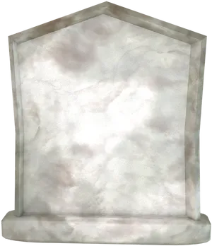 Blank Marble Tombstone PNG Image