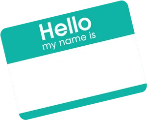 Blank Name Tag Template PNG Image