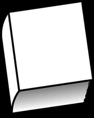 Blank Open Book Graphic PNG image with transparent background