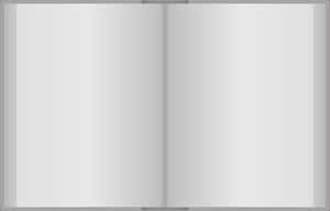 Blank Open Book Mockup PNG image with transparent background