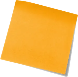 Blank Orange Sticky Note PNG Image