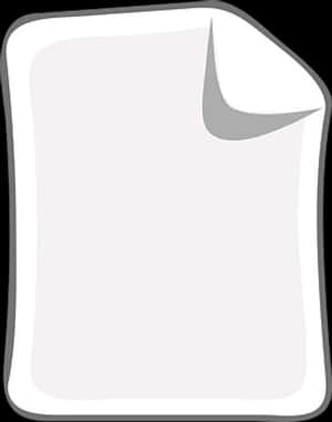 Blank Paper Icon PNG image with transparent background