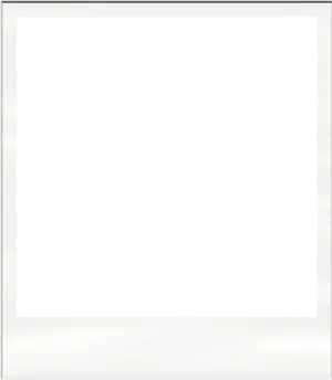 Blank Polaroid Frame PNG Image