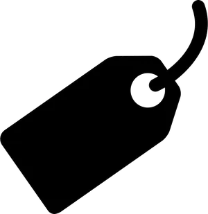 Blank Price Tag Outline PNG Image