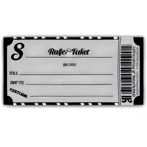 Blank Raffle Ticket Template Png 06262024 PNG Image