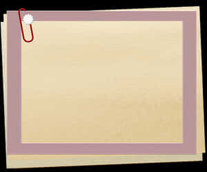 Blank Scrapbook Pagewith Clip PNG image with transparent background