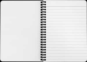 Open Spiral Notebook PNG image with transparent background
