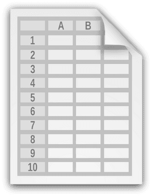Spreadsheet Document Icon With No Text - Spreadsheet Clipart, HD Png Download PNG with transparent background