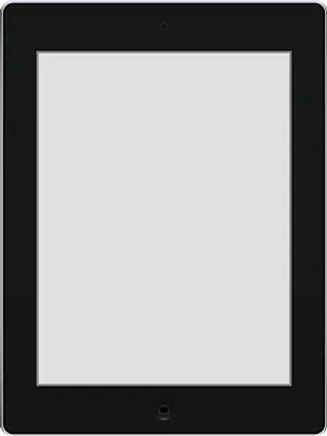 Blank Tablet Screen PNG Image