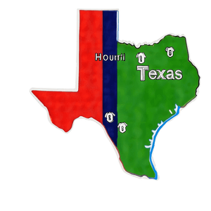 Blank Texas Map Outline PNG dyb PNG
