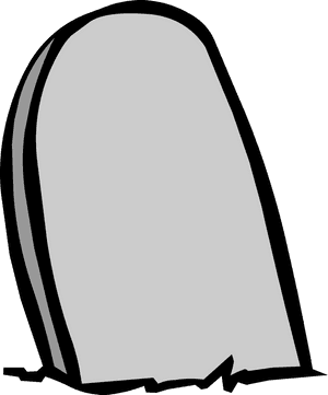 Blank Tombstone Vector Illustration PNG image with transparent background
