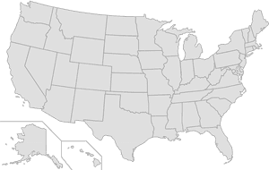 Transparent North America Outline Png - Blank Map Of Us Congressional Districts, Png Download PNG