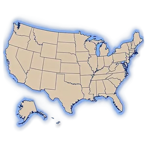 Blank Us Map Outline Png Gtw47 PNG Image