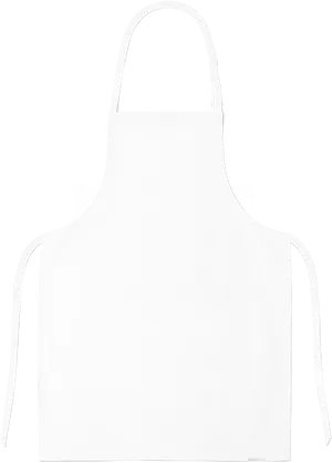 Blank White Apron Design PNG Image