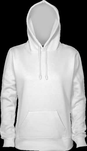 White Hoodie Hood Up, HD Png Download PNG