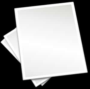 Blank White Paper Sheets PNG image with transparent background