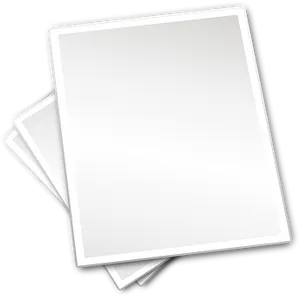 Blank White Paper Sheets PNG Image