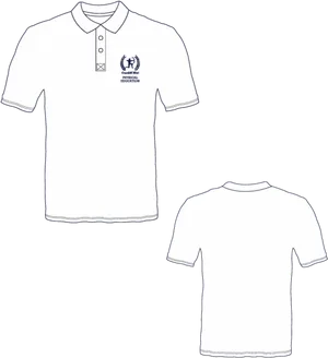 Blank White Polo Shirt Template PNG Image