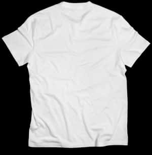 Blank White T Shirt Back View PNG image with transparent background