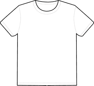 Blank White T Shirt Template PNG image with transparent background