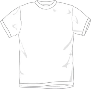 Blank White T Shirt Template PNG Image