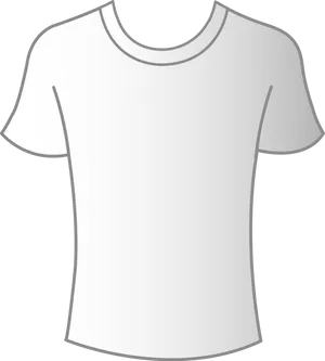 Blank White T Shirt Template PNG Image