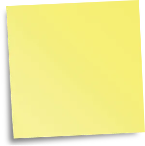 Blank Yellow Sticky Note PNG Image