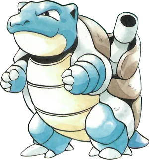 Blastoise Pokemon Character PNG Image