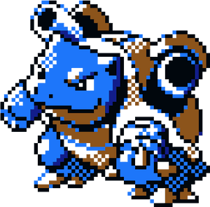 Blastoise Pokemon Gold Sprite, HD Png Download PNG image with transparent background