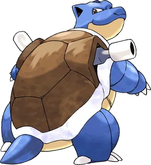 Blastoise Pokemon Illustration PNG Image